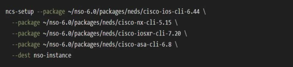 Image showing the ncs setup locally.